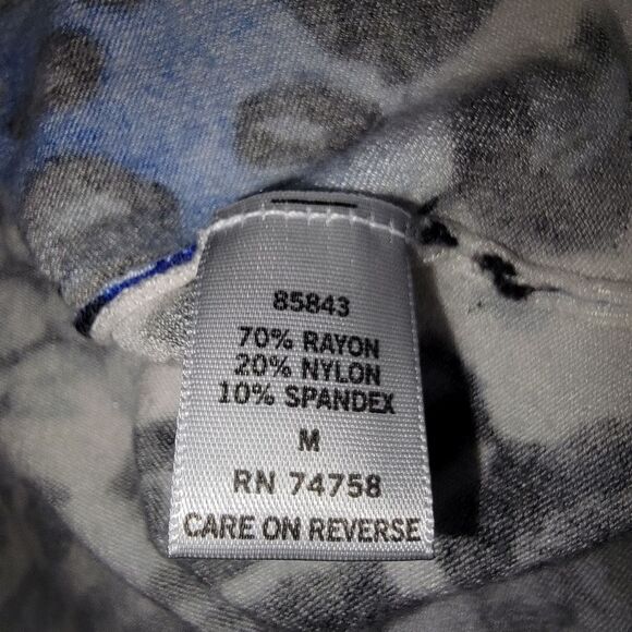 Cache Leopard Print Rhinestone Embellished Knit Cardigan Size Medium - Picture 6 of 8